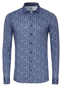 Desoto Allover Fantasy Paisley Overhemd Midnight