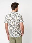 Desoto Allover Flowers Casual Kent Overhemd Groen-Blauw