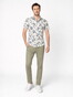 Desoto Allover Flowers Casual Kent Shirt Green-Blue