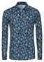 Desoto Allover Leaves Pattern Overhemd Groen-Blauw