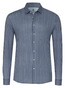 Desoto Allover Stripe Casual Kent Overhemd Navy