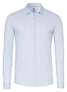Desoto Allover Vertical Stripe Shirt Light Blue