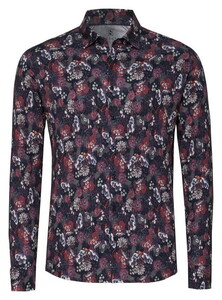 Desoto Autumn Floral Mood Overhemd Bordeaux