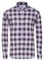 Desoto Casual Button-Down 3D Check Flanel Overhemd Rood-Blauw