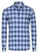 Desoto Casual Button-Down 3D Check Flannel Shirt Blue