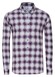 Desoto Casual Button-Down 3D Check Flannel Shirt Red-Blue