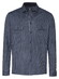Desoto Casual Denim Stripe Kent Collar Overshirt Navy