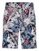 Desoto Casual Drawstring Short Floral Pattern Bermuda Abrikoos-Blauw-Multi