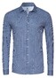 Desoto Casual Kent Collar Twill Pattern Stripe Overhemd Navy