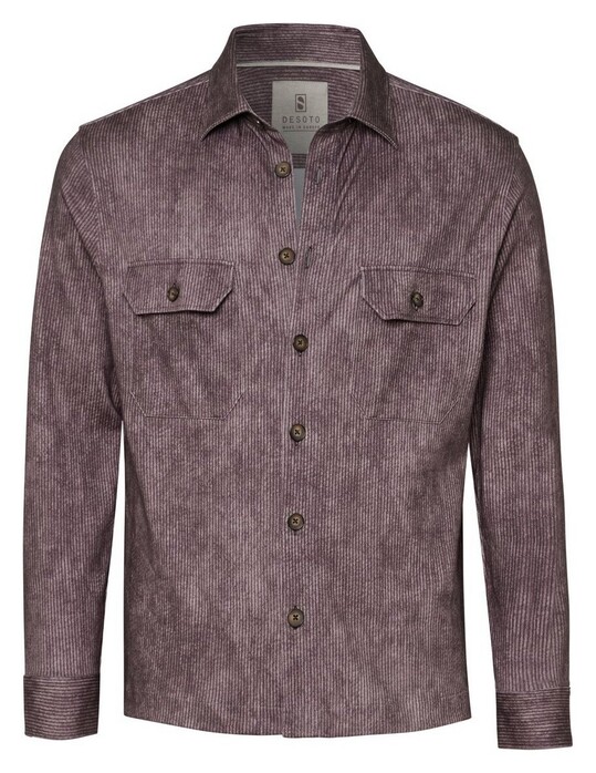 Desoto Casual Kent Corduroy Overshirt Bruin