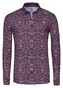 Desoto Casual Kent Luxury Drawn Pattern Overhemd Navy-Rood