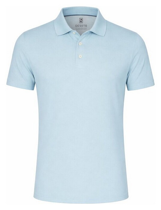 Desoto Casual Kent Oxford Cotton Polo Aqua