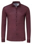 Desoto Casual Kent Solid Color Twill Overhemd Bordeaux