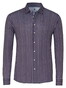 Desoto Casual Kent Stripes Overhemd Bordeaux