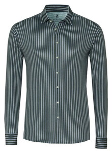 Desoto Casual Kent Subtle Multi Stripe Shirt Green