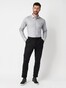 Desoto Casual Kent Twill Pattern Mélange Overhemd Beige