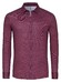 Desoto Casual Kent Twill Pattern Mélange Overhemd Bordeaux