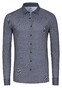 Desoto Casual Kent Twill Pattern Mélange Overhemd Grijs