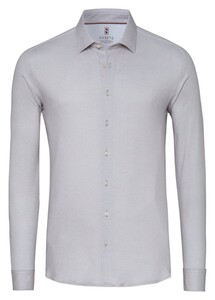 Desoto Casual Kent Twill Pattern Mélange Shirt Beige