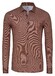 Desoto Casual Kent Twill Pattern Mélange Shirt Brown
