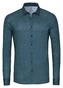 Desoto Casual Kent Twill Pattern Mélange Shirt Green