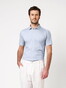 Desoto Casual Kent Uni Color Oxford Short Sleeve Overhemd Licht Blauw