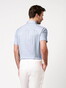Desoto Casual Kent Uni Color Oxford Short Sleeve Shirt Light Blue