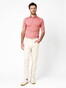 Desoto Casual Kent Uni Color Oxford Short Sleeve Shirt Red