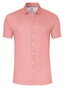 Desoto Casual Kent Uni Color Oxford Short Sleeve Shirt Red