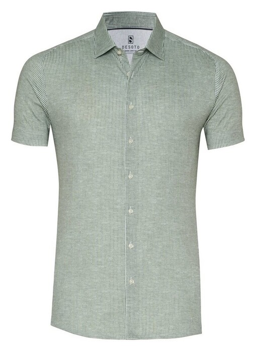 Desoto Casual Kent Vertical Stripes Overhemd Groen