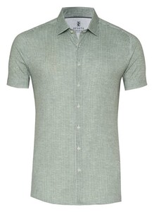Desoto Casual Kent Vertical Stripes Shirt Green