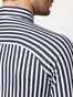 Desoto Casual Kent Vertical Stripes Short Sleeve Overhemd Donker Blauw