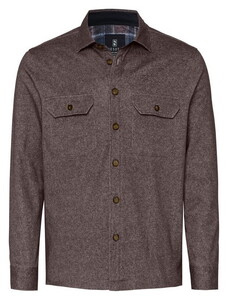 Desoto Casual Shacket Twill Overshirt Bruin