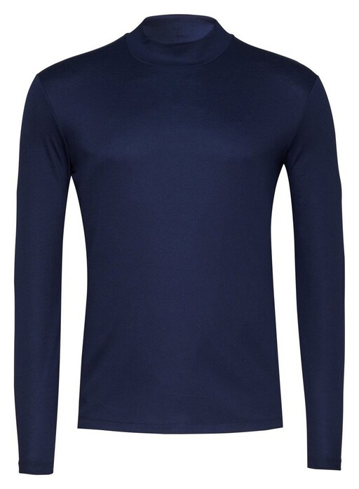 Desoto Casual Turtleneck Long Sleeve T-Shirt True Navy