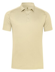 Desoto Casual Uni Color Cotton Piqué Polo Geel