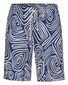 Desoto Confused Painting Drawstring Short Bermuda Blauw-Wit
