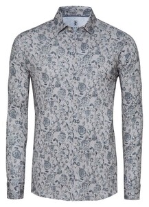 Desoto Corduroy Fantasy Flower Pattern Shirt Sand