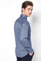 Desoto Cotele New Shark Fine Line Cotton Overhemd Indigo