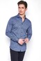Desoto Cotele New Shark Fine Line Cotton Overhemd Indigo