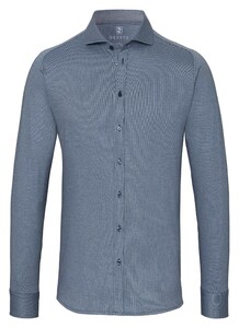 Desoto Cotele New Shark Fine Line Cotton Overhemd Indigo