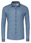 Desoto Denim Structure Pattern Overhemd Denim Blue