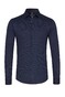 Desoto Dotted Pattern Overhemd Donker Blauw