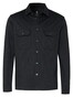 Desoto Double Chest Pocket Allover Stripe Overshirt Zwart