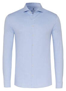 Desoto Essential Faux-Uni Piqué Shirt Light Blue