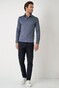 Desoto Essential Kent Long Sleeve Polo Blauw