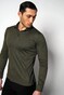 Desoto Essential Kent Long Sleeve Polo Forest Green