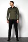 Desoto Essential Kent Long Sleeve Polo Forest Green