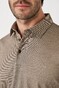 Desoto Essential Kent Long Sleeve Polo Licht Bruin
