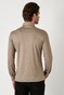 Desoto Essential Kent Long Sleeve Polo Licht Bruin