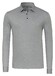 Desoto Essential Kent Long Sleeve Polo Licht Grijs